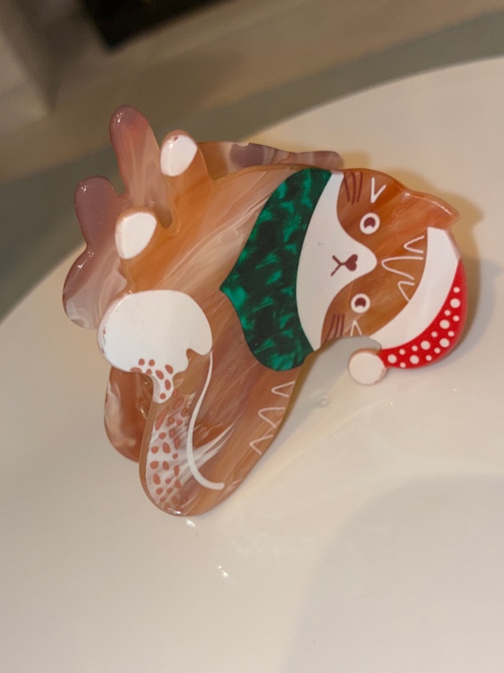 Ginger Cat Hair Claw by Coucou Suzette Holiday collection - Picture 3 of 4